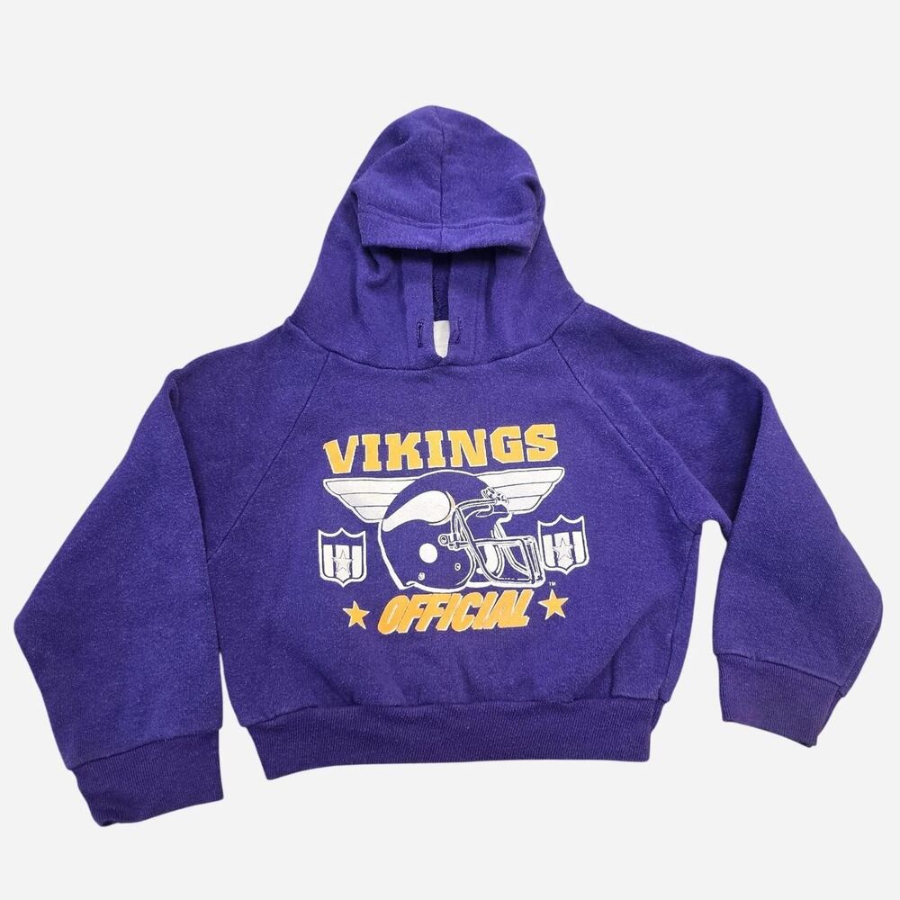 Vintage 90s Minnesota Vikings Hoodie Child size 5yrs
